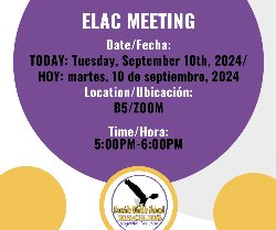 ELAC Meeting Reminder